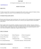 RESUME FORMAT