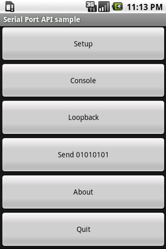 Serial Port API Sample