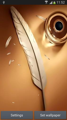 Note feather wallpaper