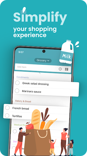 Grocery List App - Out of Milk