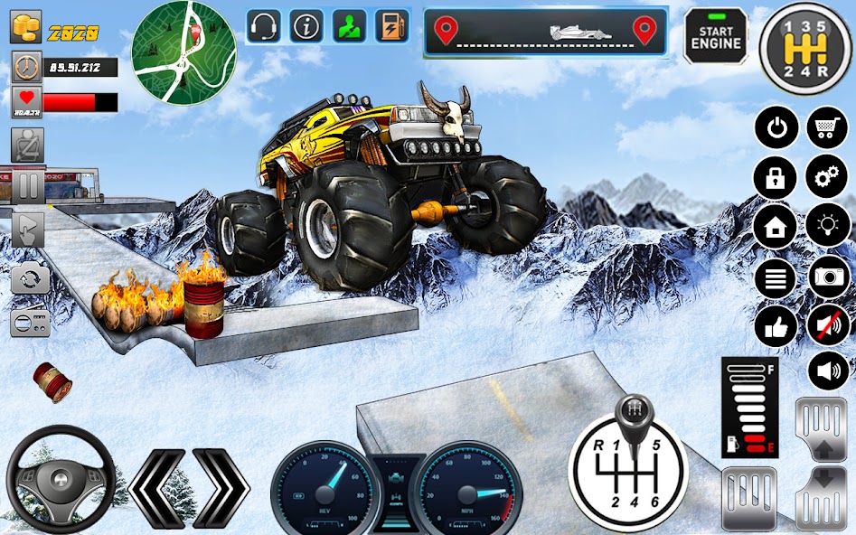 Monster Truck Offroad Stunts