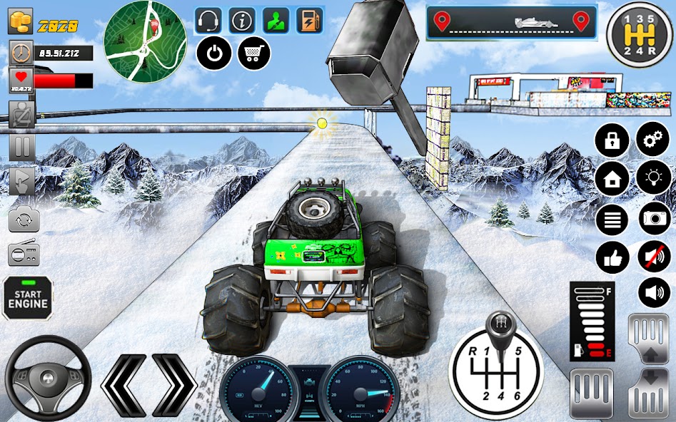 Monster Truck Offroad Stunts