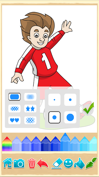 Football coloring book game