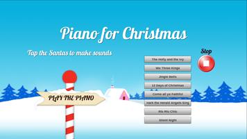 Christmas Piano and Snowflakes