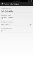 Demo - Floating Label Widgets