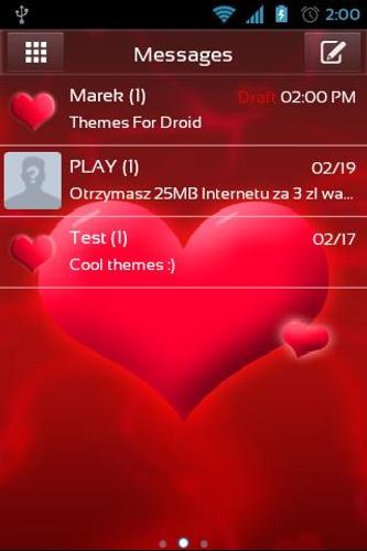 Love Theme for GO SMS Pro