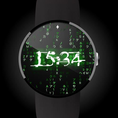 Matrix face for Android Wear