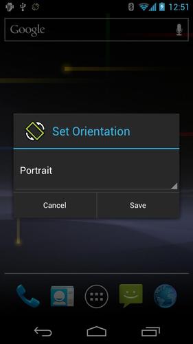 Set Orientation