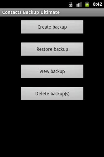 Contacts Backup Ultimate