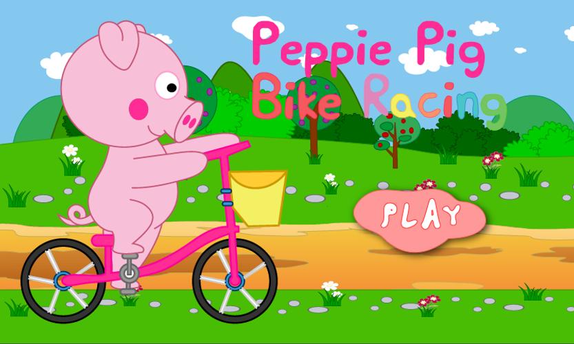 Peppie Pig Bike Racing Games