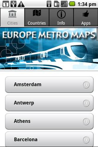 Europe Metro Maps