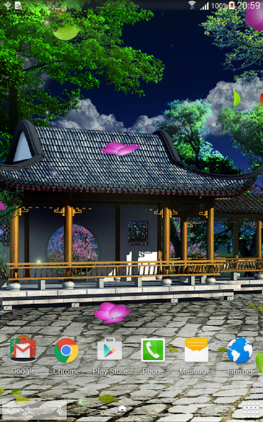 Oriental Garden Live Wallpaper