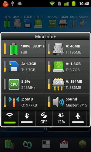 Mini Info+ System Widget App