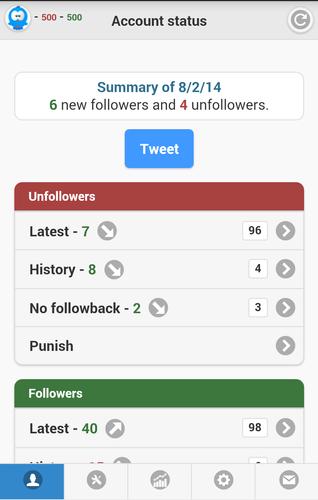 Tools for Twitter - unfollow