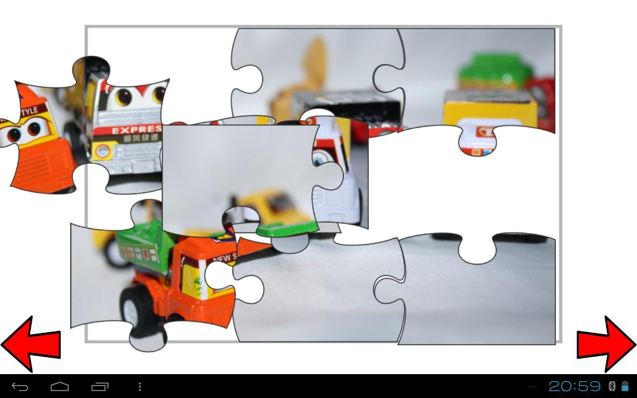 Free racing cars puzzle