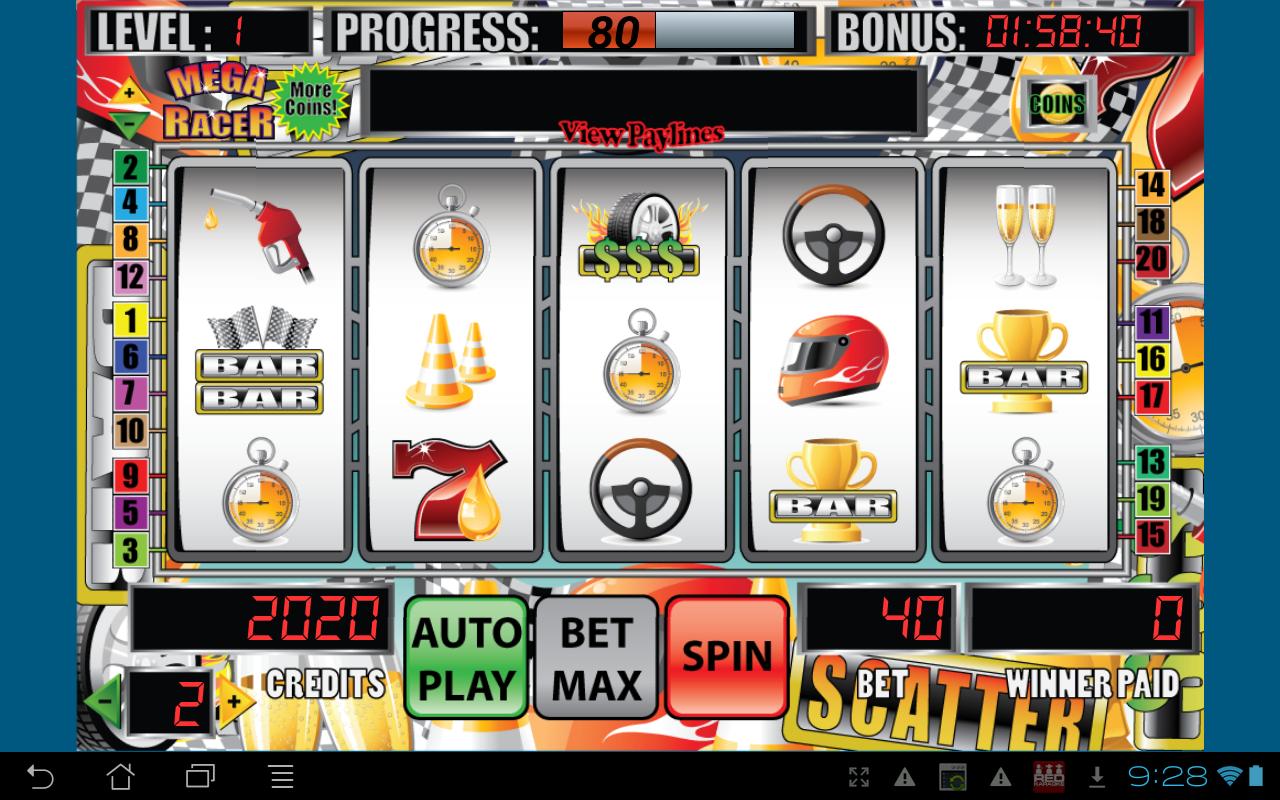 Mega Racer Slot Machine