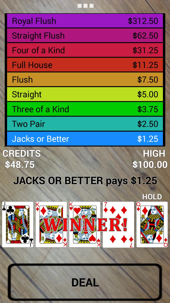 Video Draw Poker