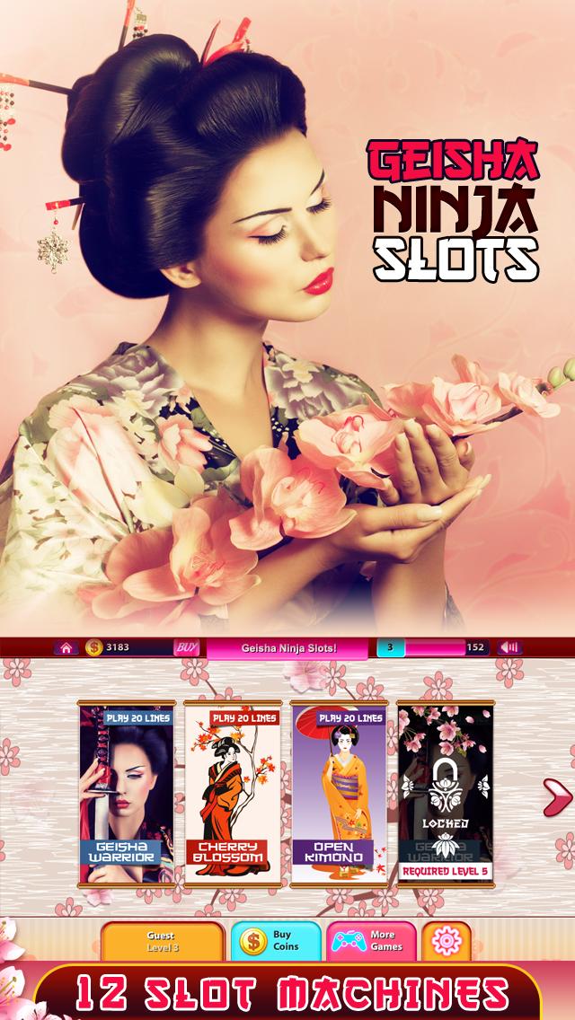 Geisha Ninja Slots Free Pokies