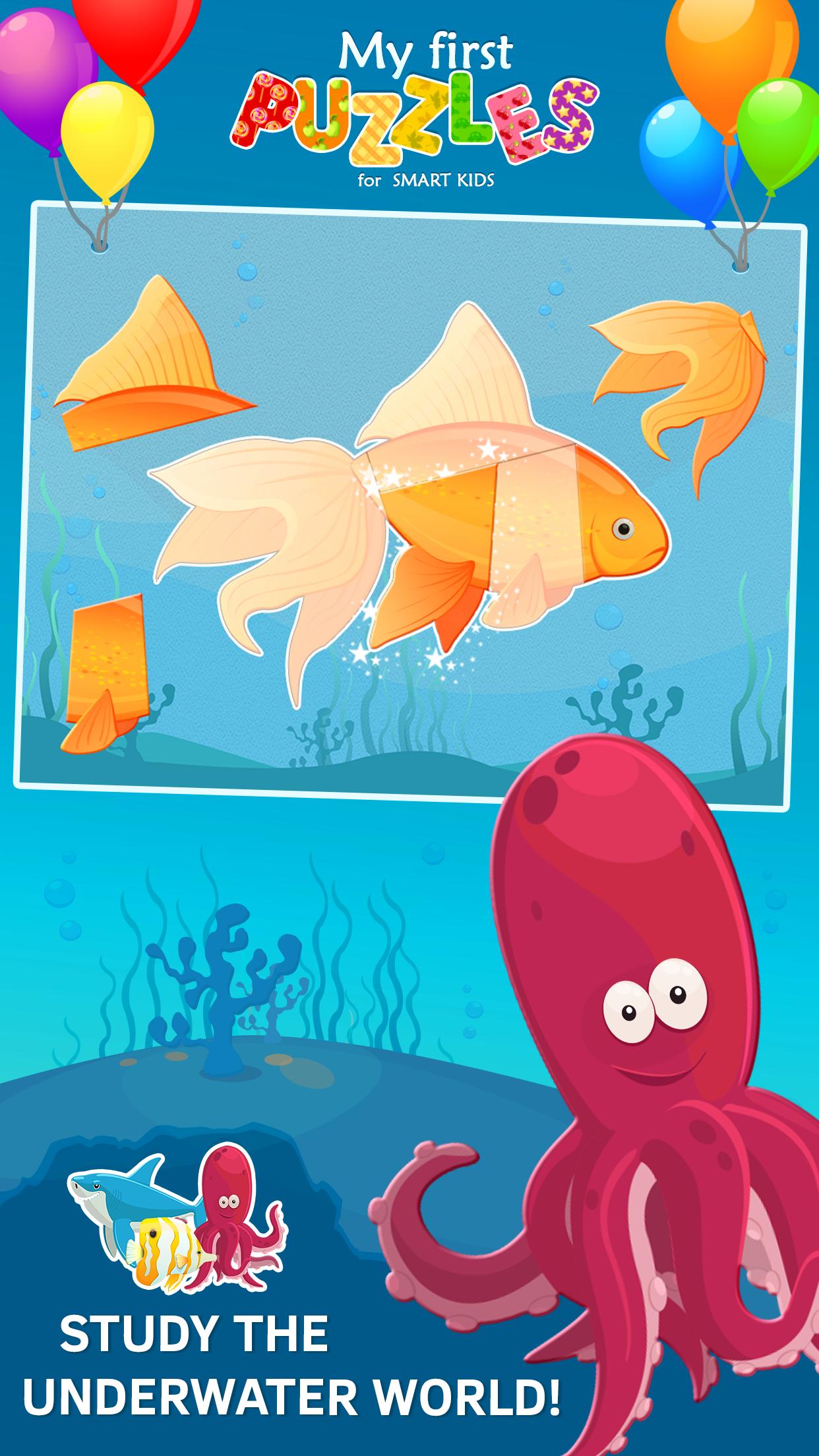 Animated Fish Puzzles for Kids