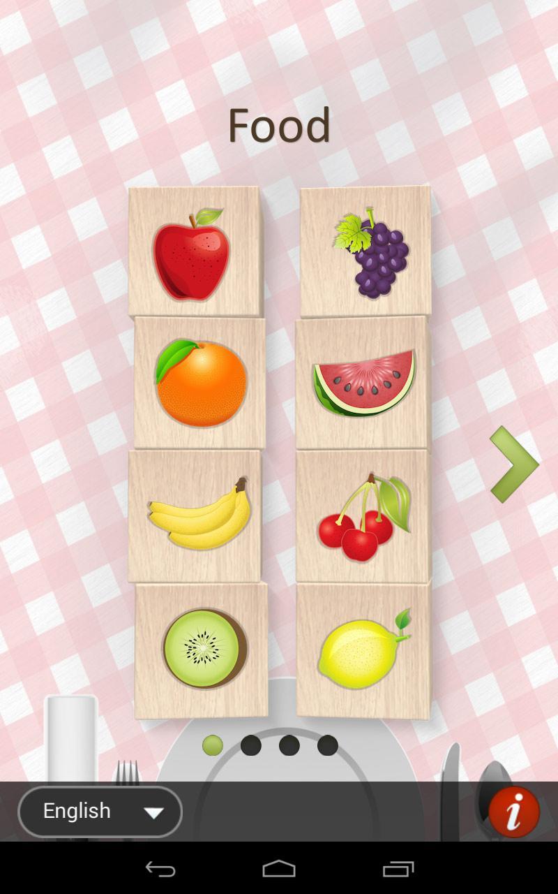 Food Blocks game for Kids