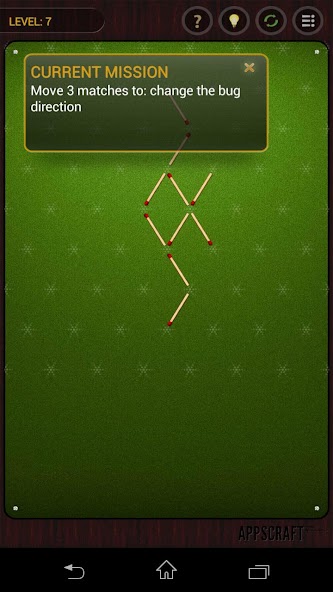 Matchsticks puzzle game