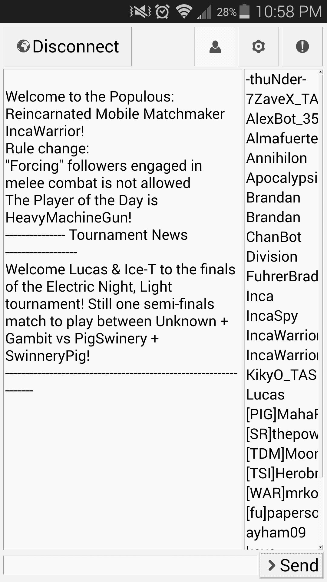 Populous Matchmaker