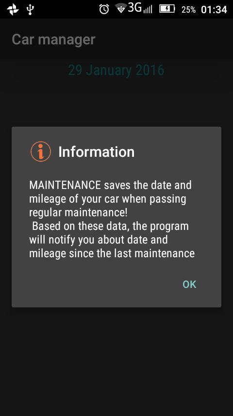 Fuel consumption, maintenance