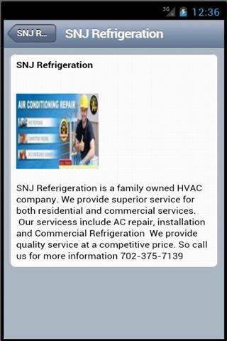 SNJ Refrigeration App