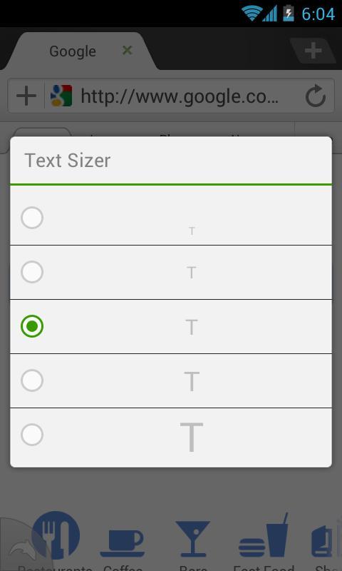 Dolphin: Text Sizer