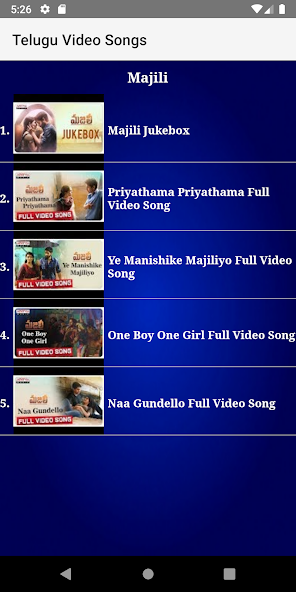 Telugu Video Songs