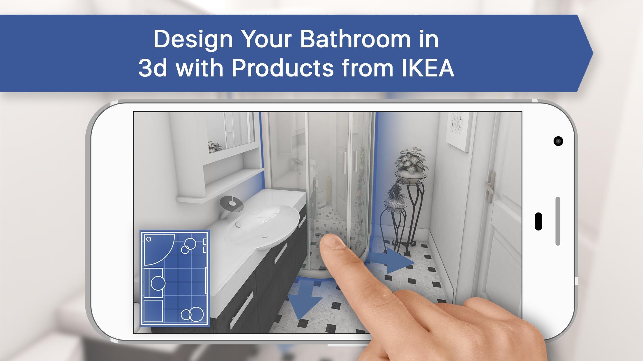 3D Bathroom for IKEA: Room Plan & Interior Design