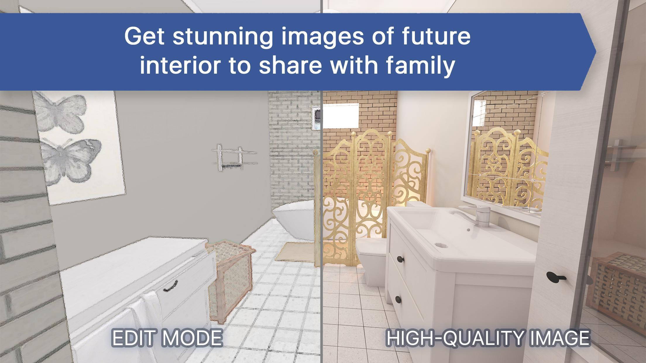 3D Bathroom for IKEA: Room Plan & Interior Design