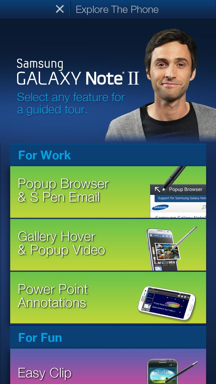 Galaxy Note 2 Tour Guide