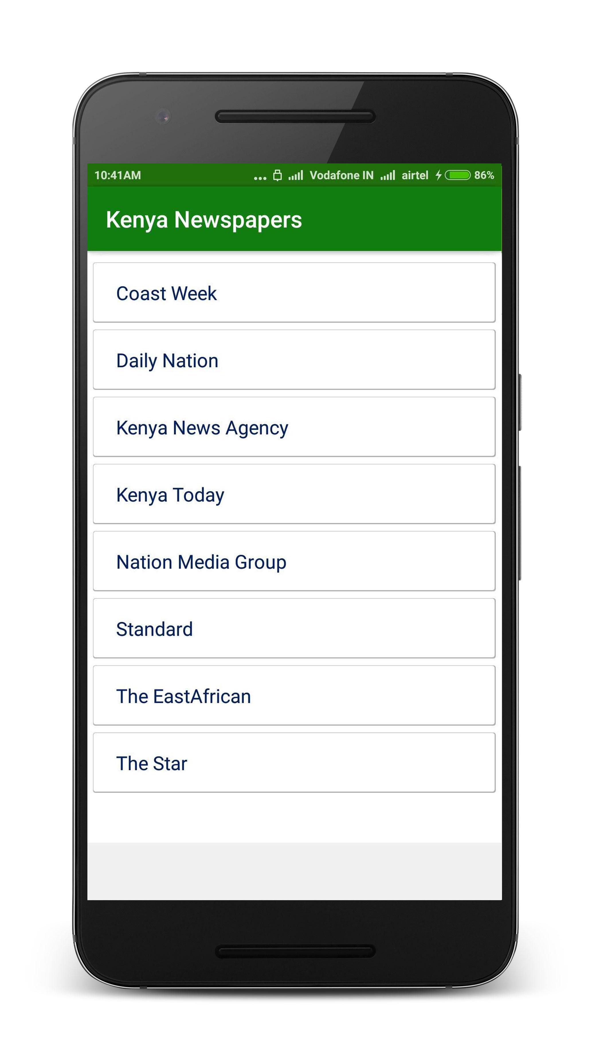 Kenya Newspapers Site List