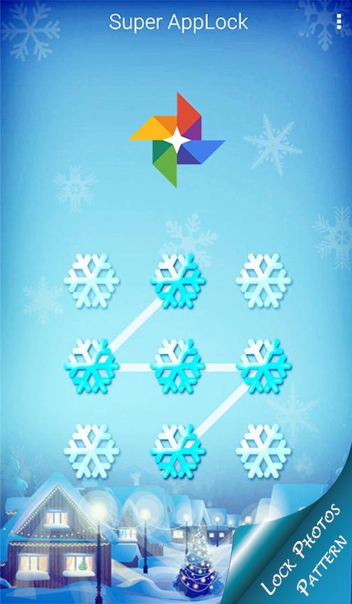 AppLock theme snow sky screen