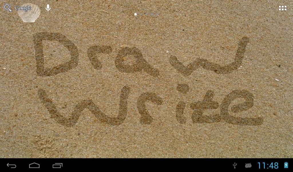 Draw on sand