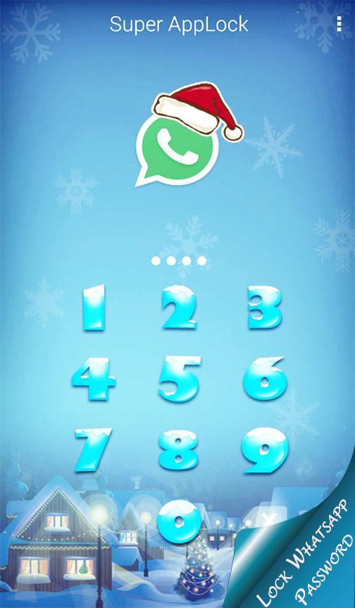 AppLock theme snow sky screen