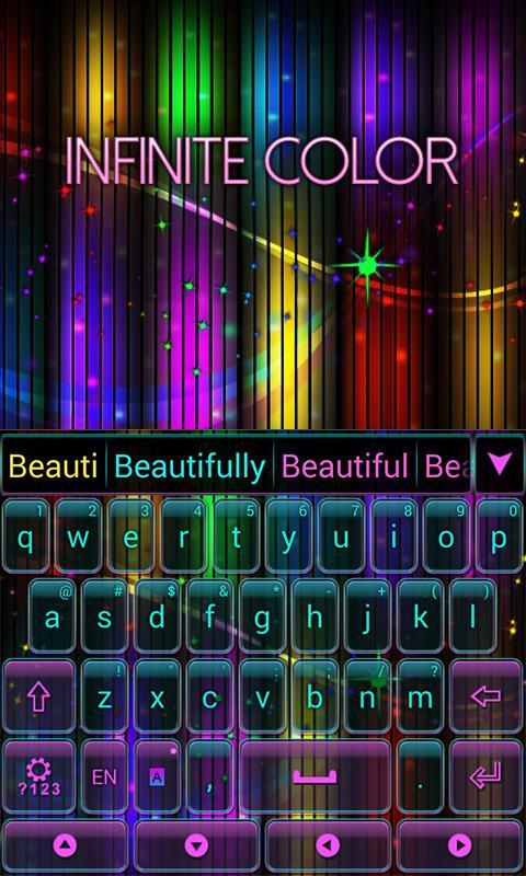 Infinite Color Keyboard Theme