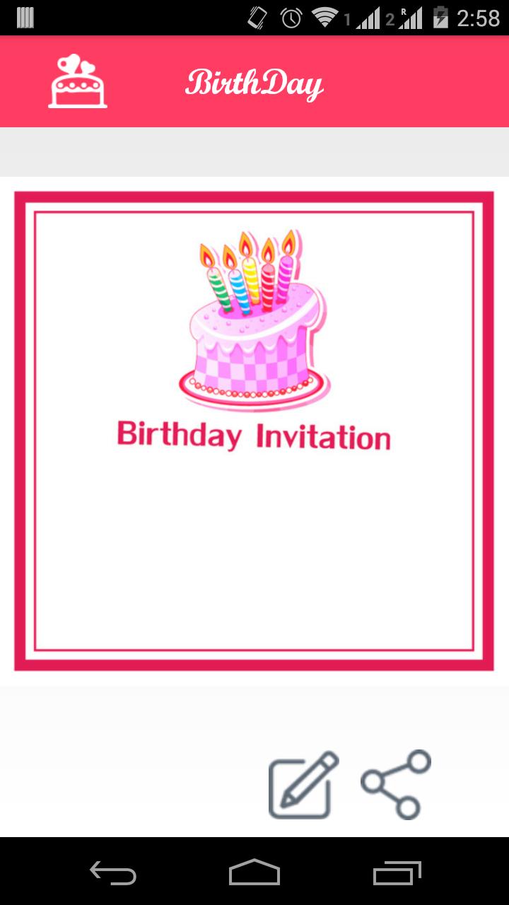 Birthday Invitation Lite