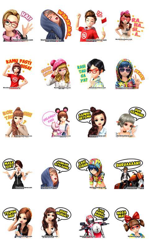 Sticker World In AyoDance