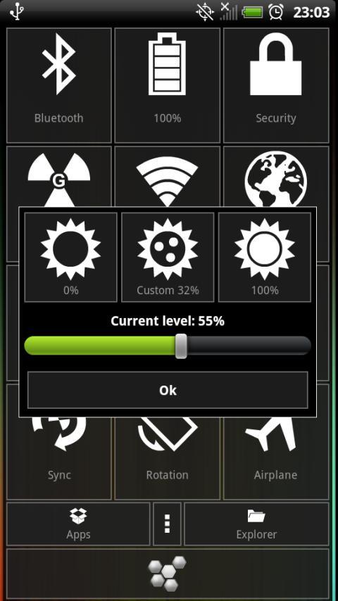 Hive Settings manage settings