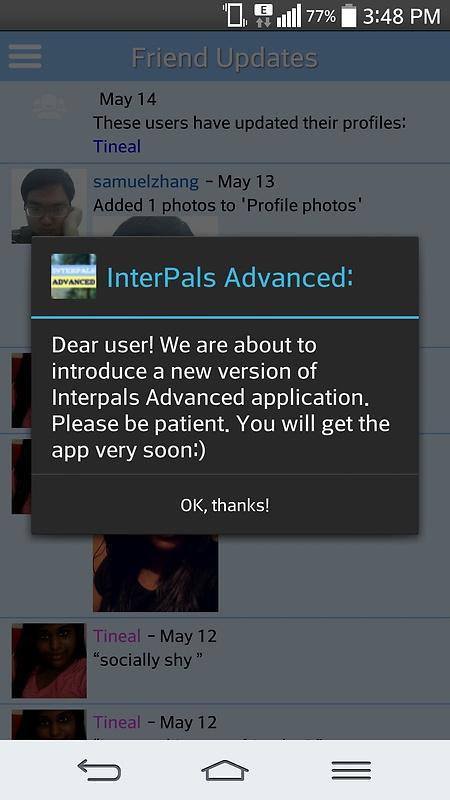 Advanced App For InterPals