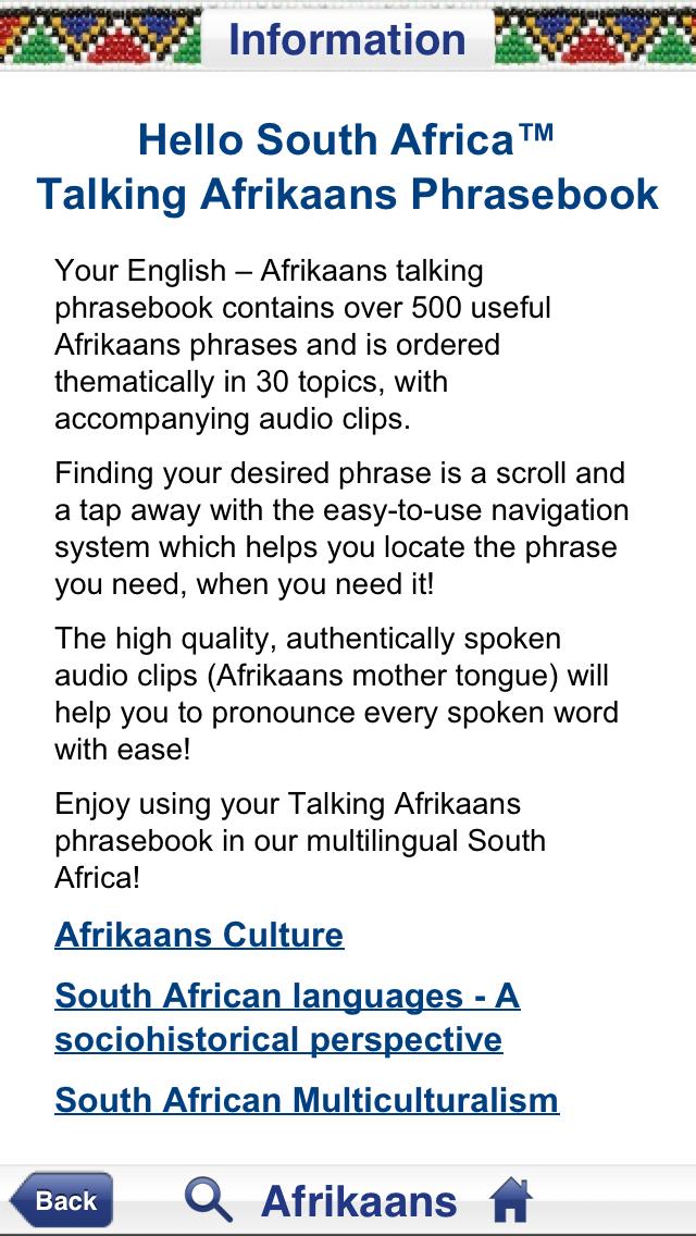 Afrikaans Audio Phrasebook