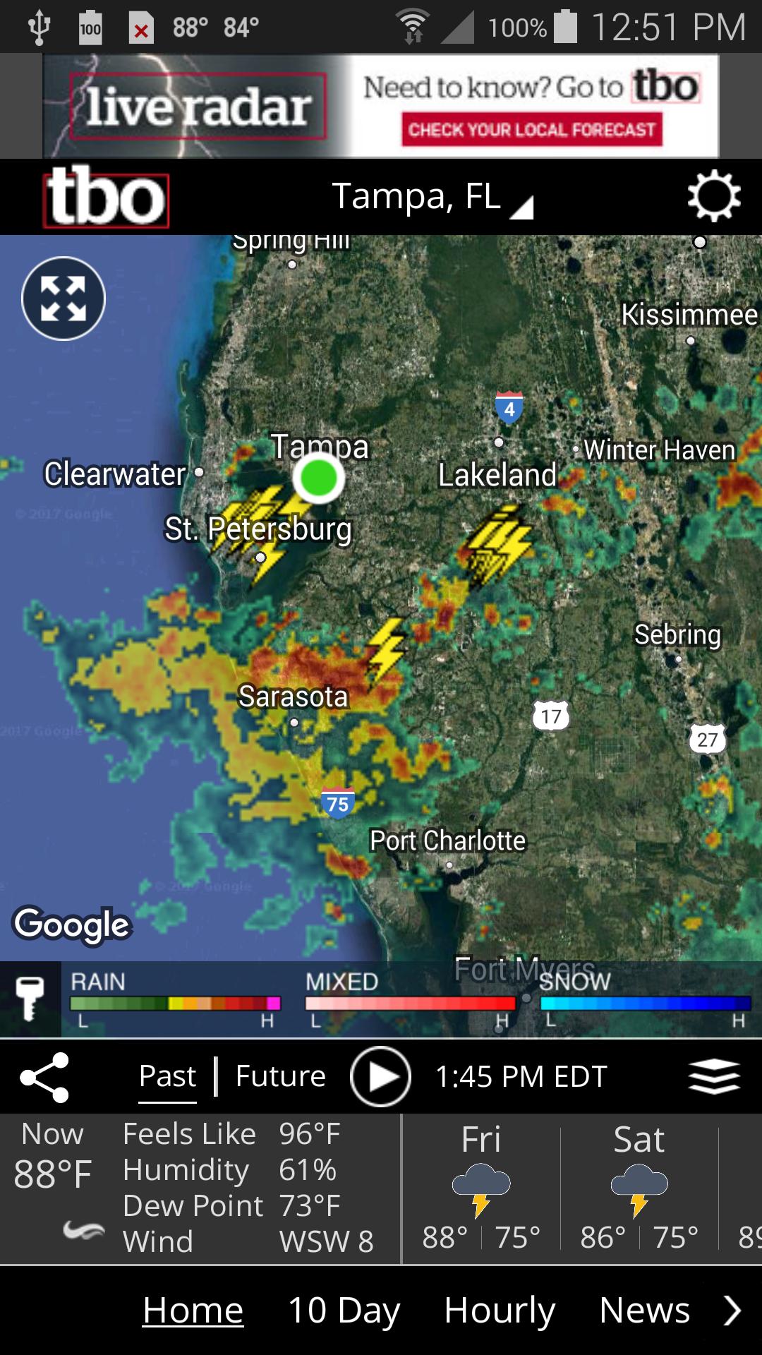 Tampa Bay weather from tbo