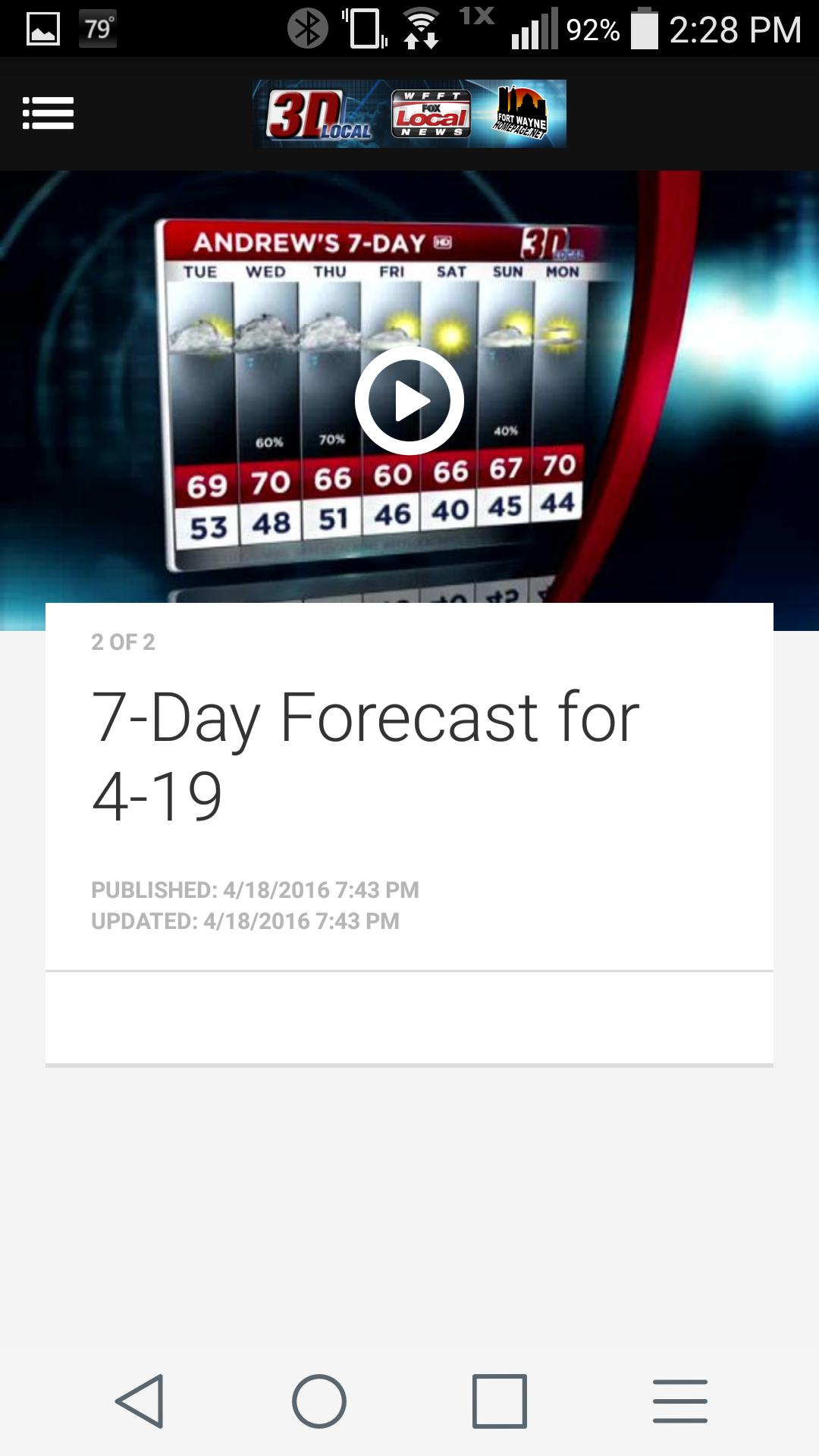 WFFT Local Weather