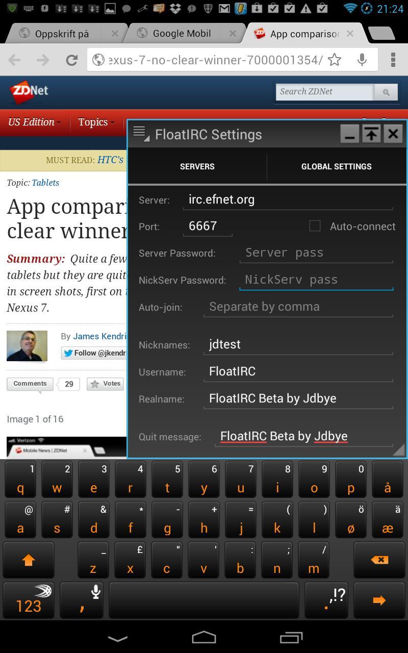 FloatIRC Beta - Floating Chat