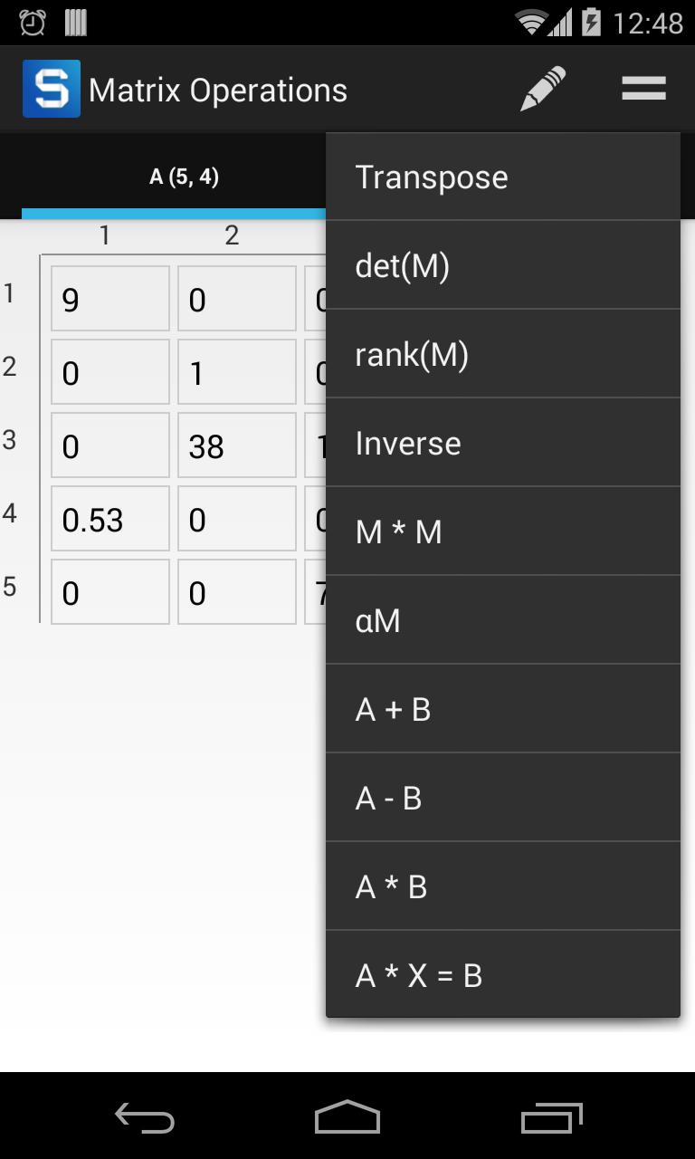 Matrix Operations