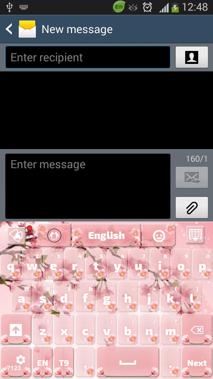 GO Keyboard Cherry Flowers