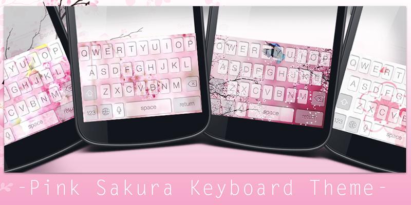 Pink Sakura Keyboard Theme