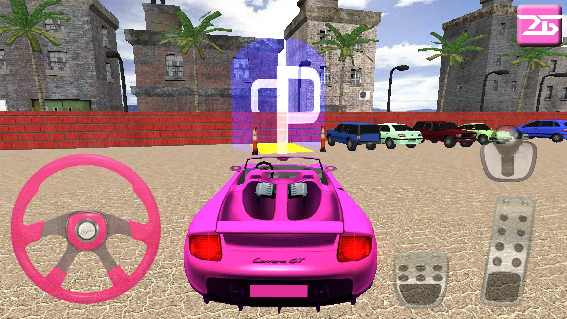 Girl Car Parking Game 3D